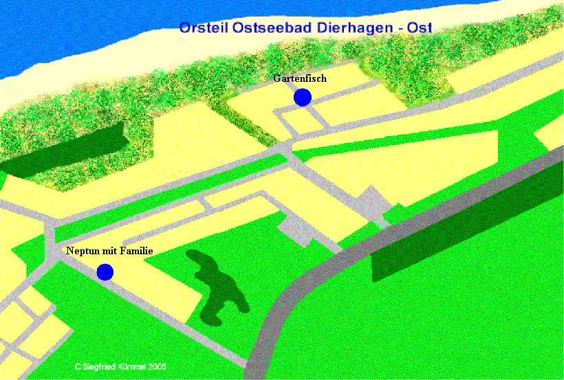 Skizze Ostseebad Dierhagen - Orteil Dierhagen Ost - interaktive Karte von Siegfried Kmmel