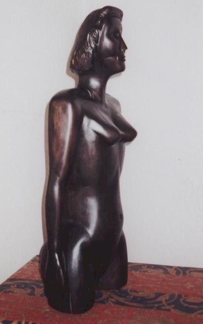 Die schwarze Lady - eine der ersten Figuren von Siegfried Kmmel
