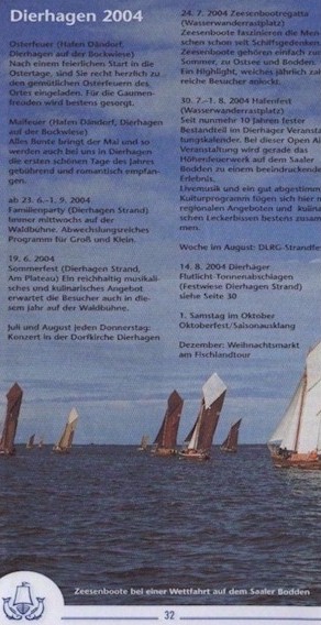 Veranstaltungen in 2004 - Auszug Broschre Kurbetrieb Dierhagen